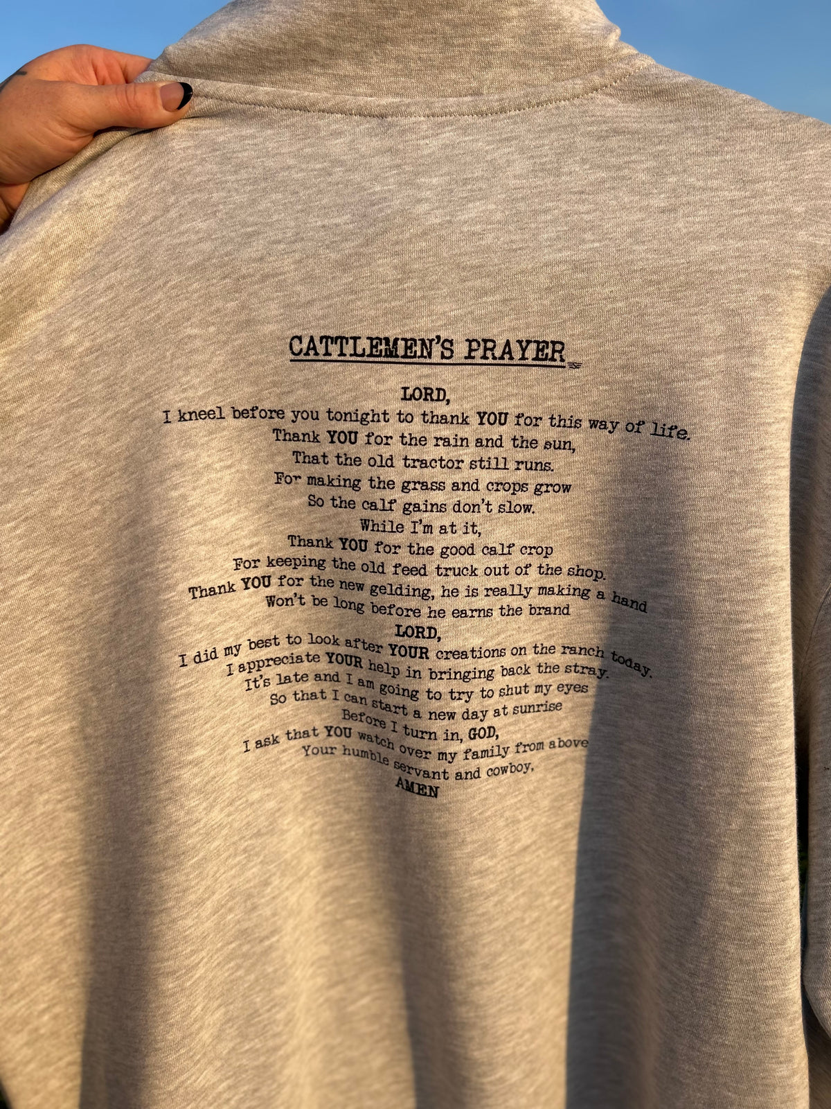 Cattlemen’s Prayer
