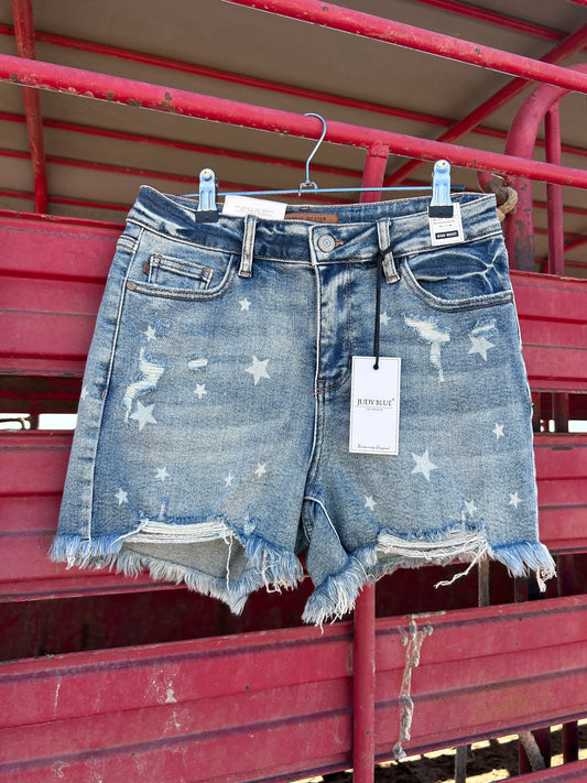 Liberty High waist cut off Short