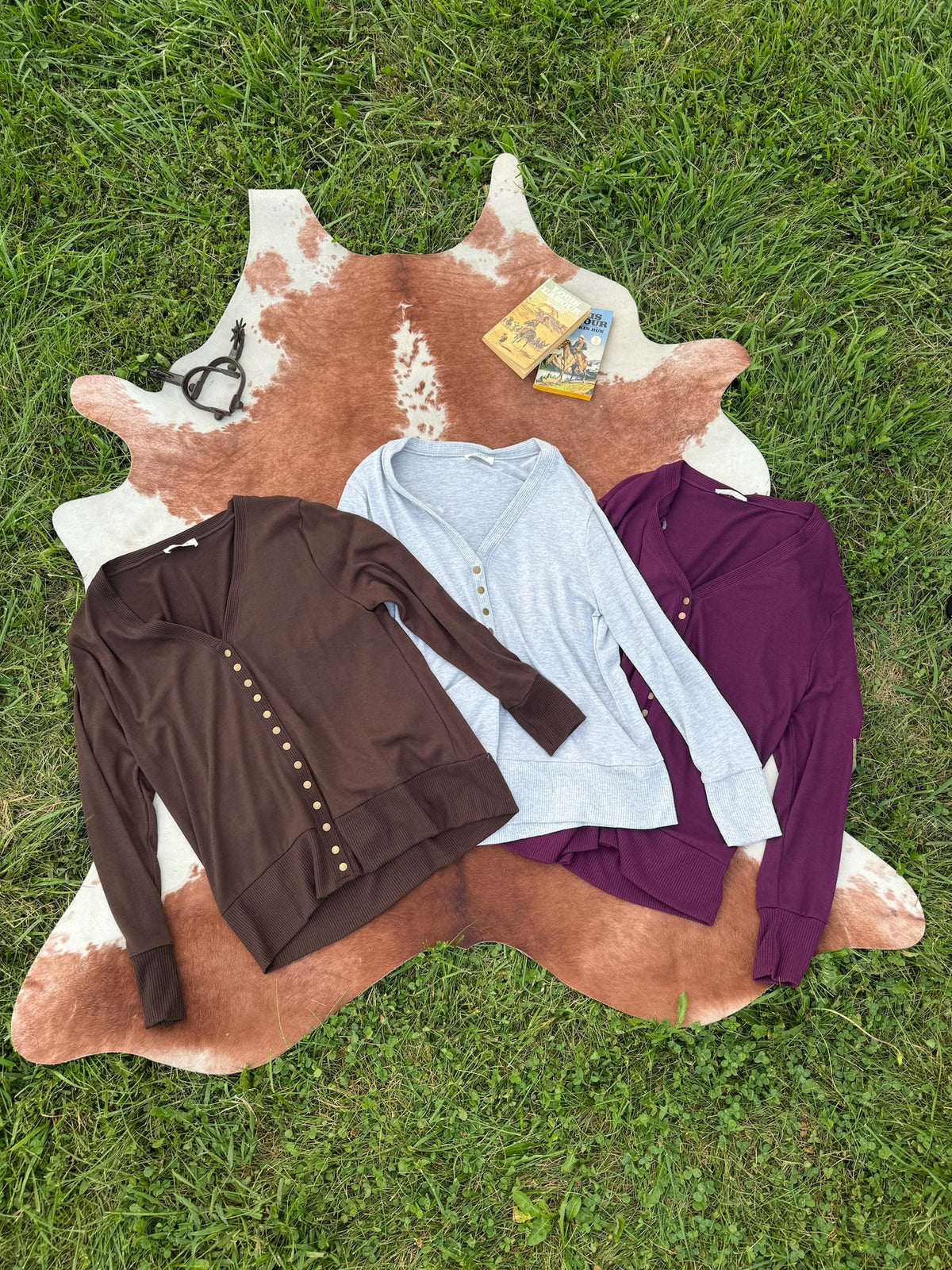 Zenana Plus Snap Cardigan￼