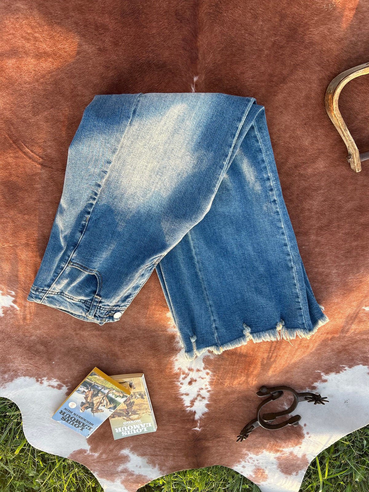 Macie Mid Rise Flare Wide Leg