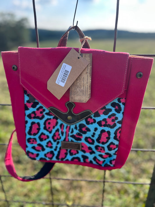 Up-cycled Canvas & Leather Backpack