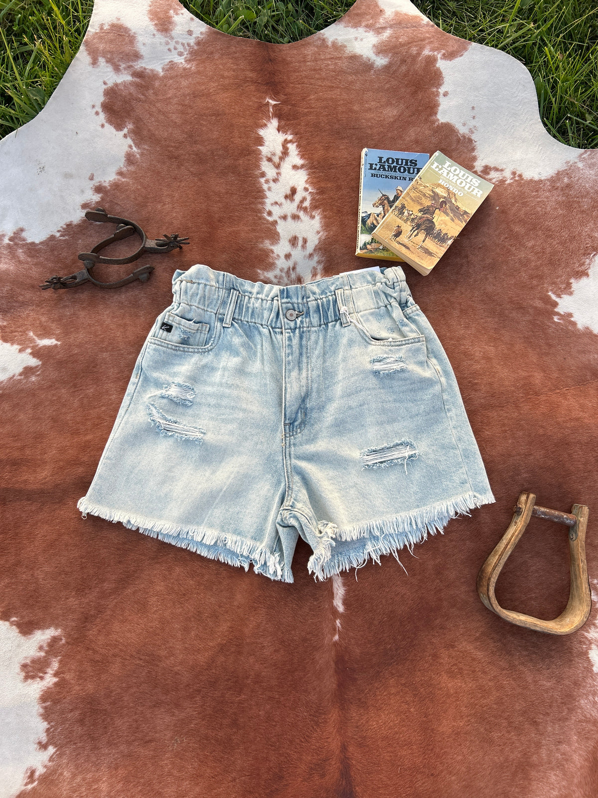 Willow High Rise Paper Bag Shorts