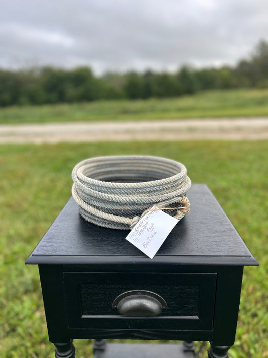Blue Denim Rope Basket