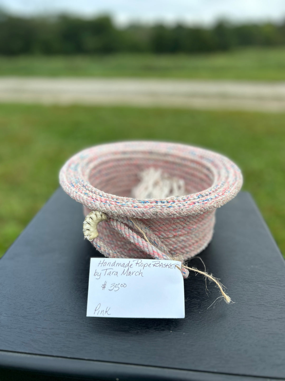 Pink Rope Basket