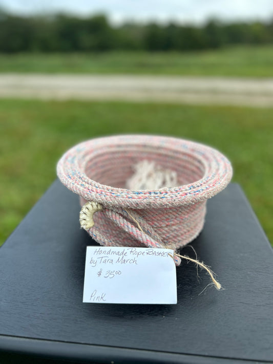 Pink Rope Basket