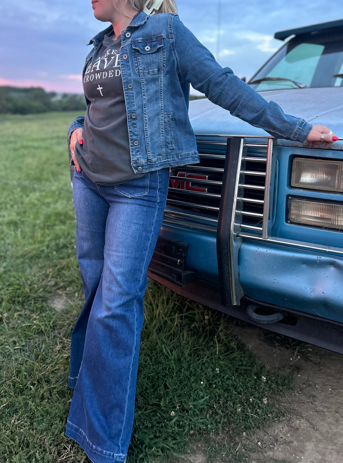 White Clark Denim Jacket