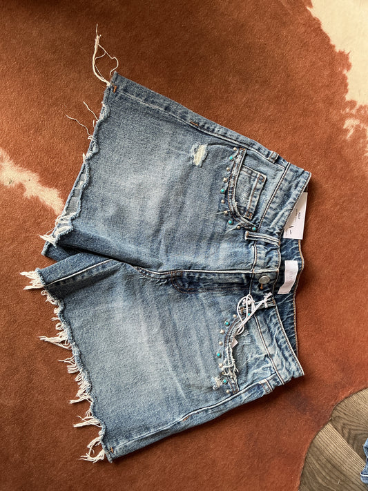 Vervet MR Studded Shorts