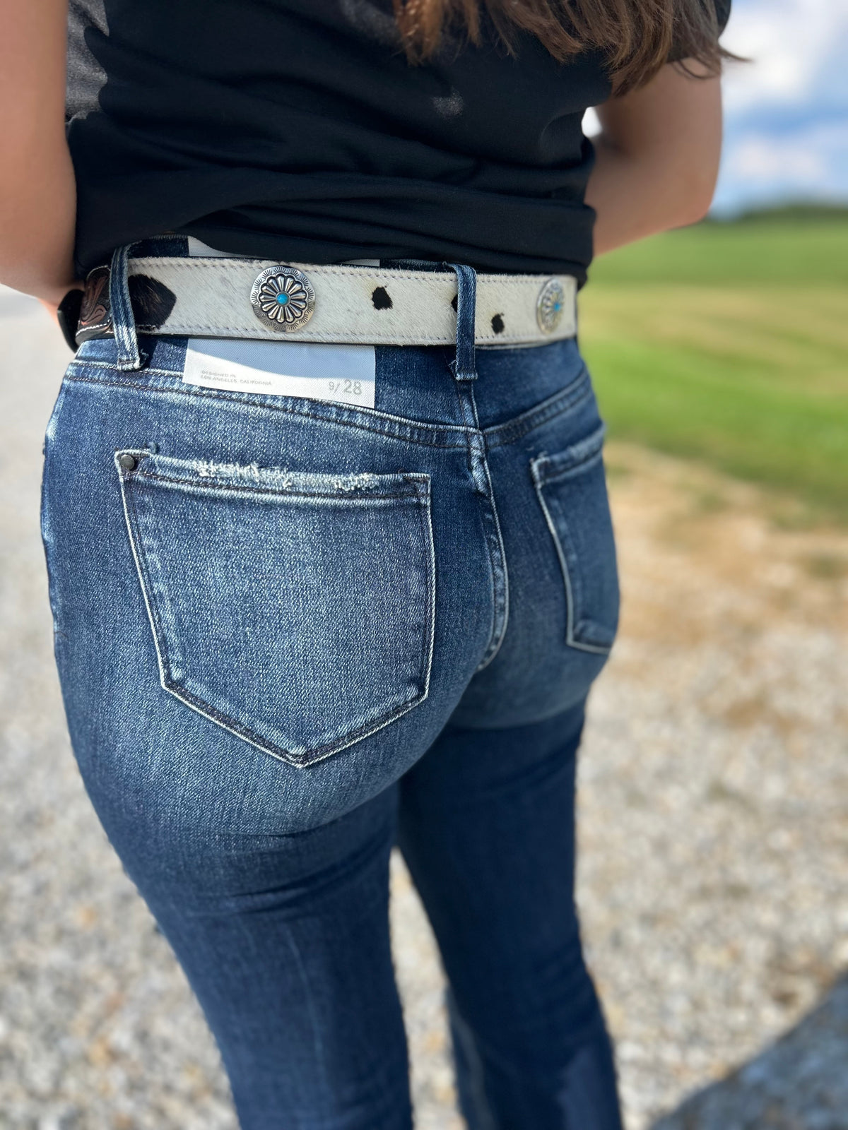 Manqueto Hand Tooled belt- Quigley Sunny