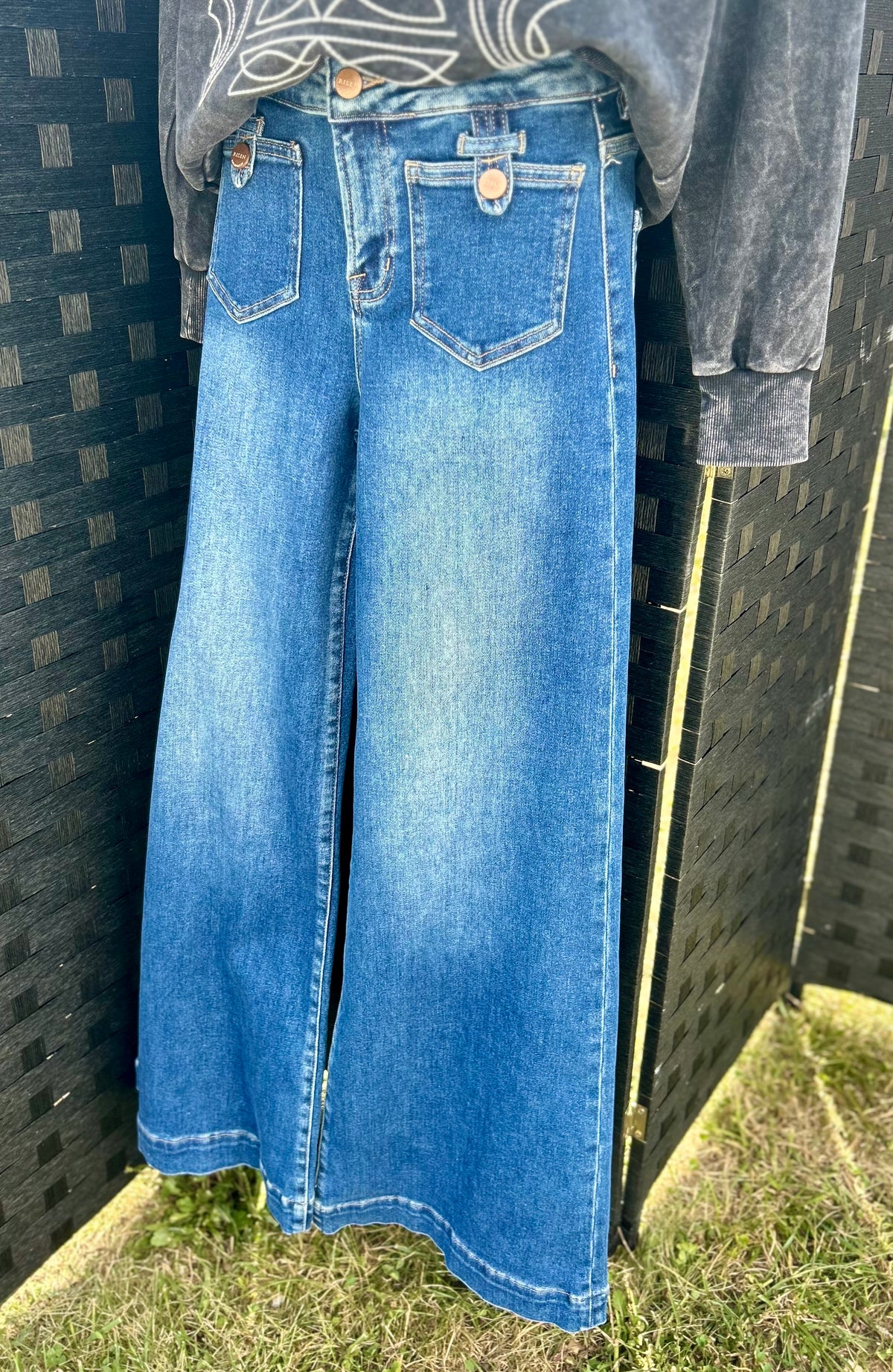 Risen Blakley mid rise Patch Pocket Jean