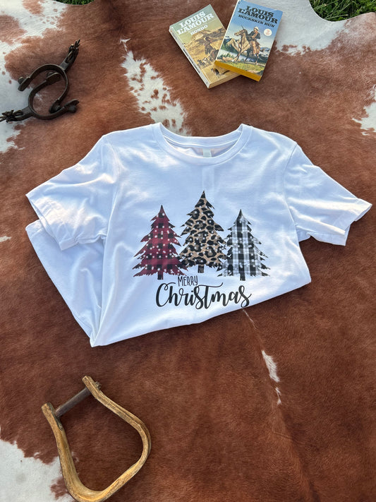 Three Trees Christmas Tee￼