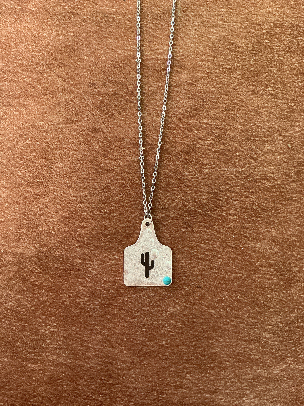 Cactus Tag Necklace