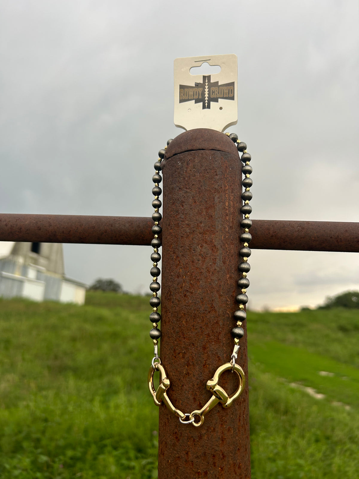 Gold Buckle Bit Necklace