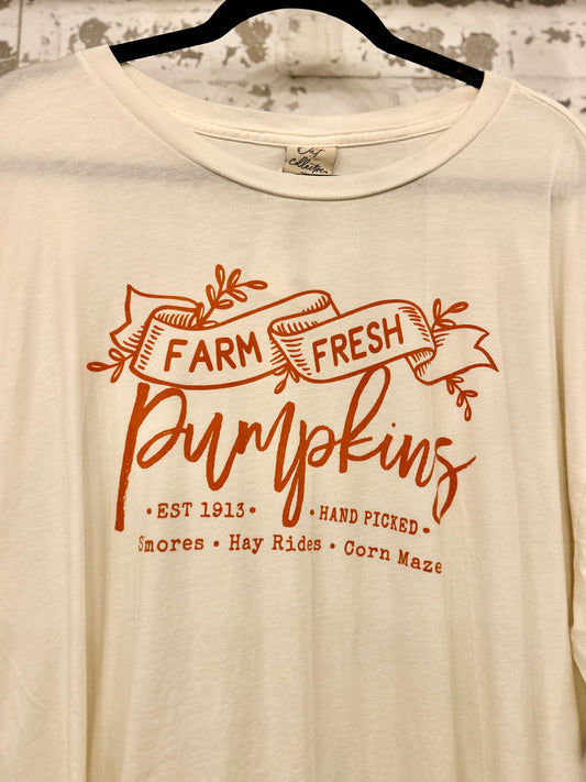 FARM FRESH PUMPKIN TEE (+size)