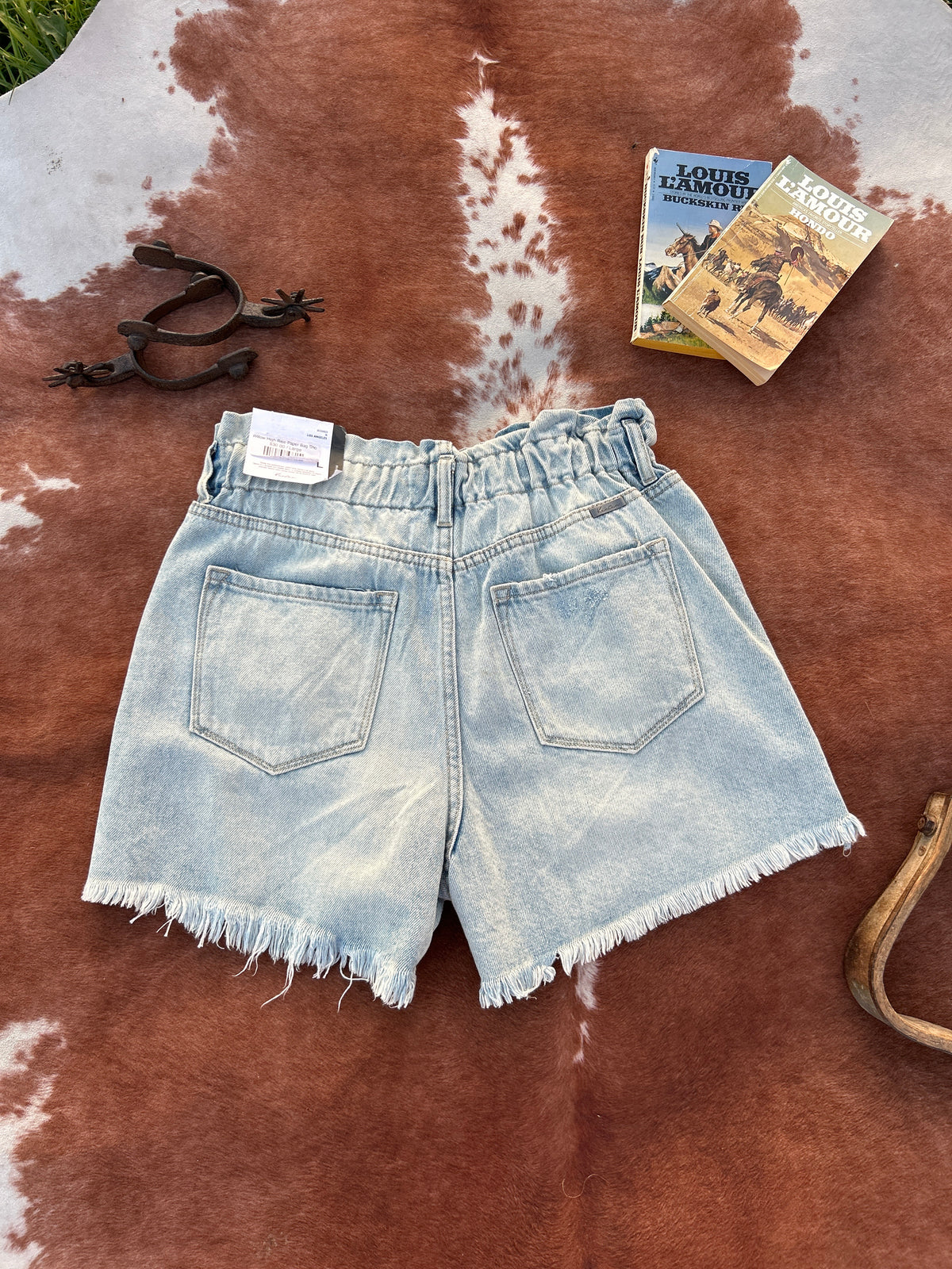 Willow High Rise Paper Bag Shorts